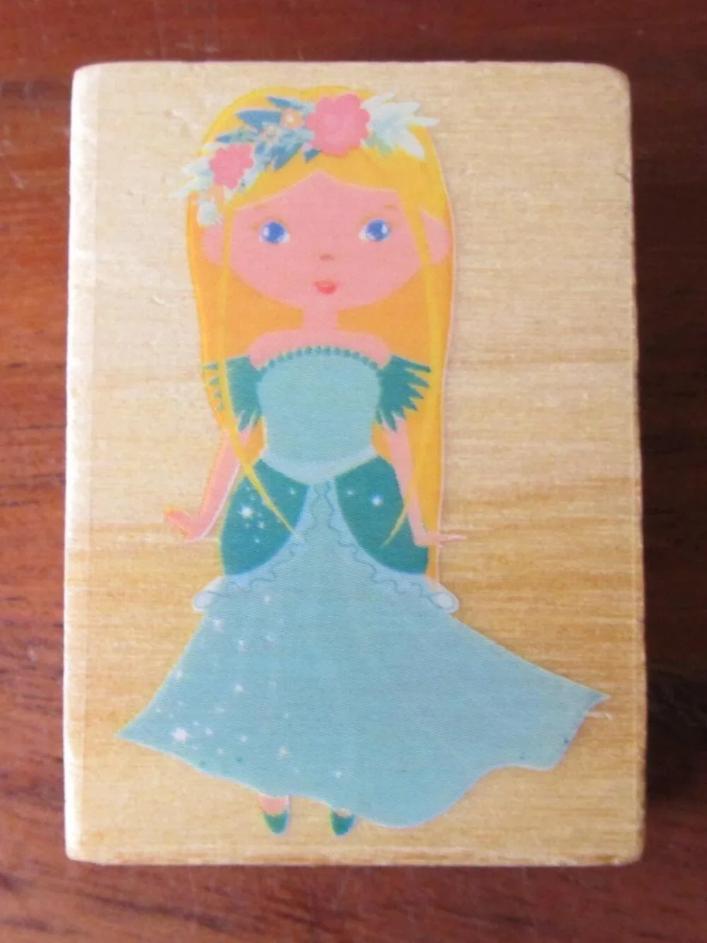 3 unused ink stamps princess, fairy godmother & fairy tale (W6719)